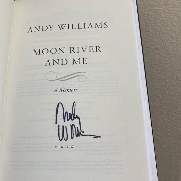 Signed copy of Andy Williams’ memoir, Moon River and Me. - Picture 2 of 4